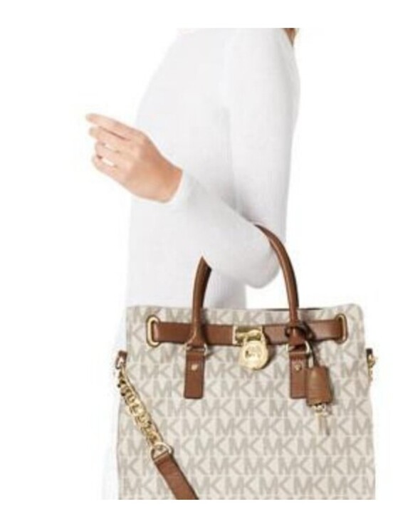 Michael Kors Handbags - Michael Kors Hamilton Monogram Large Signature Tote with Matching Wristlet